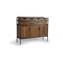 Buffet 8 cassetti Legno, ferro marrone 140x40x110cm