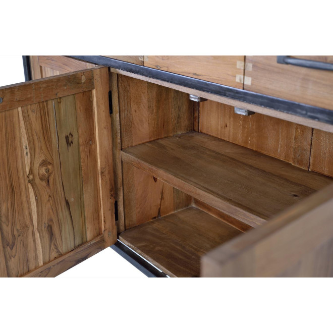 Anrichte mit 8 Schubladen Holz, Eisen Braun 140x40x110cm