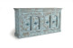 Holztruhe Blau 190x45x100cm