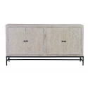Credenza in legno e ferro 170x39x90cm