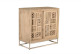 Buffet in legno e ferro marrone 90x40x90cm