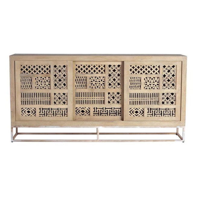 Bahut Bois, Fer Marron 190x40x95cm