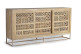 Truhe Holz, Eisen Braun 190x40x95cm