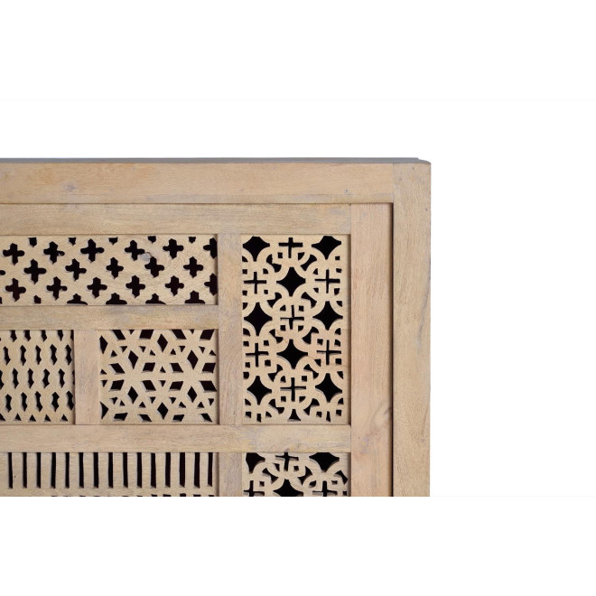 Truhe Holz, Eisen Braun 190x40x95cm