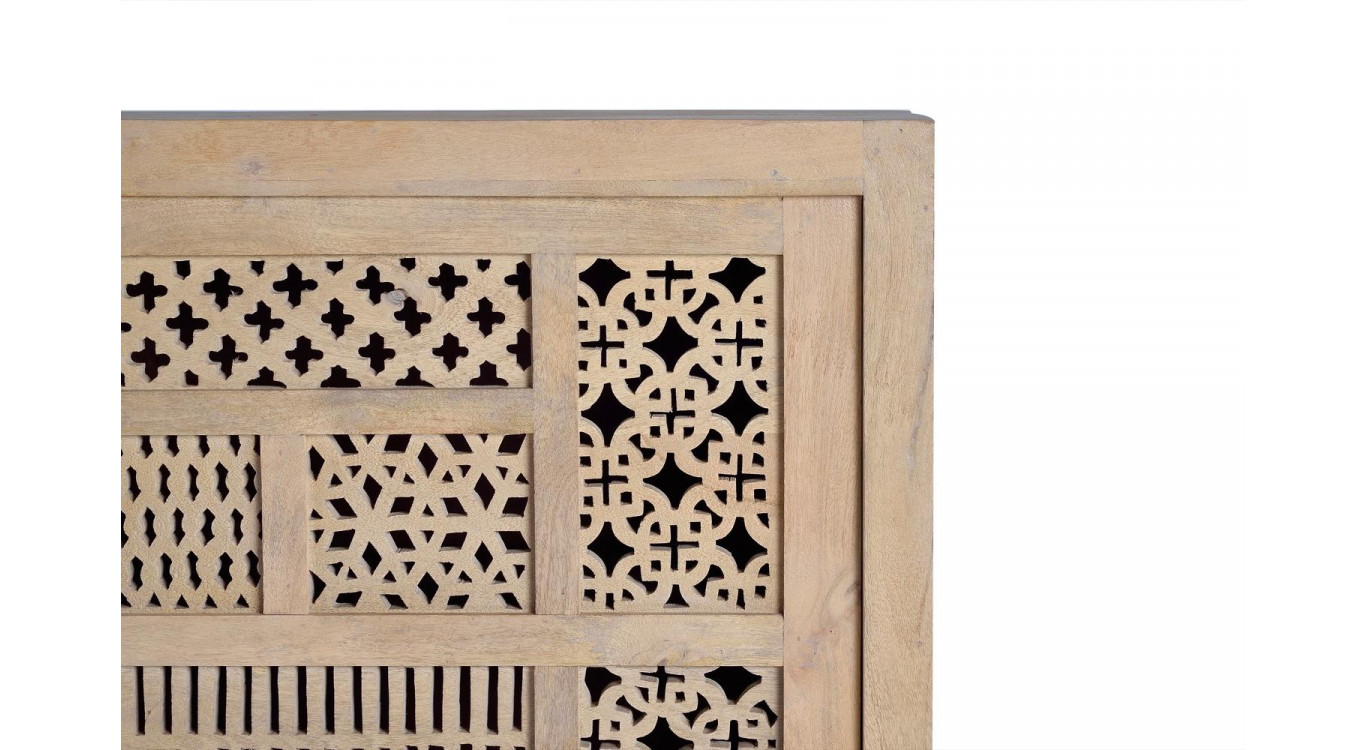 Bahut Bois, Fer Marron 190x40x95cm