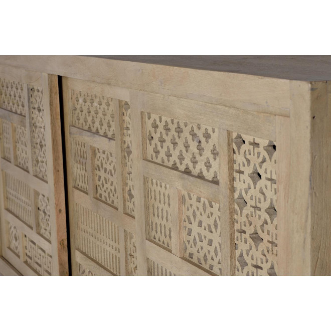 Truhe Holz, Eisen Braun 190x40x95cm