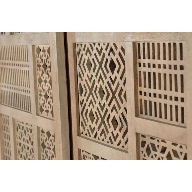 Armoire Bois, Fer Marron 140x40x170cm