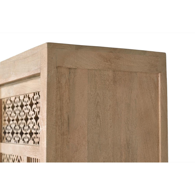 Armoire Bois, Fer Marron 140x40x170cm