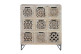 Kommode 9 Schubladen Holz, Eisen Braun 88x38x102cm