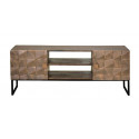 Porta TV in legno, Marrone Bronzo 140x40x55cm