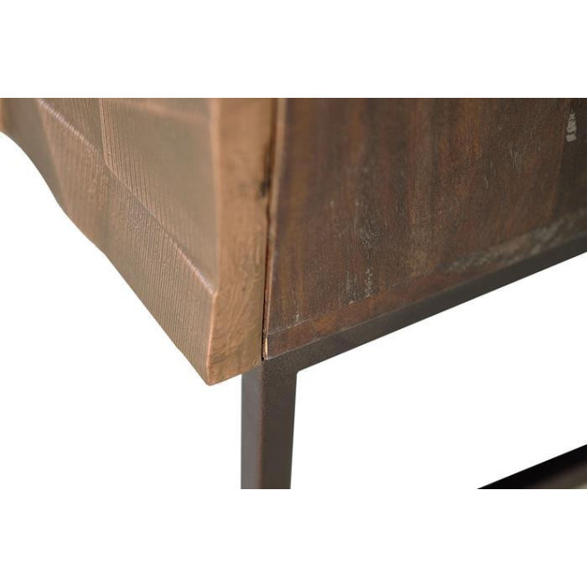 Meuble TV Bois, Bronze Marron 140x40x55cm