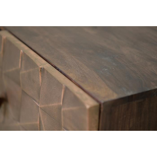 Meuble TV Bois, Bronze Marron 140x40x55cm