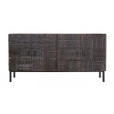 Credenza in legno e ferro marrone 180x40x85cm