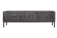 TV-Möbel mit 3 Schubladen Holz, Eisen Braun 180x40x56cm