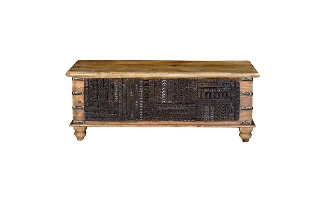 Coffre Bois Marron 116x40x45cm