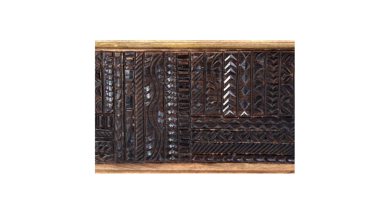 Holztruhe Braun 116x40x45cm