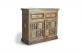 Buffet 2 Tiroirs Bois, Bronze Or 105x40x90cm