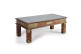 Table Basse Bois, Bronze Or 120x60x45cm