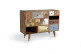 Kommode mit 5 Schubladen Holz Braun 110x40x80cm