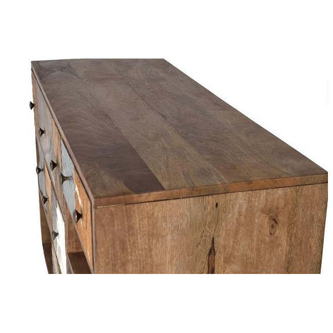 Kommode mit 5 Schubladen Holz Braun 110x40x80cm