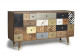 Buffet 4 Tiroirs Bois Marron 150x40x80cm