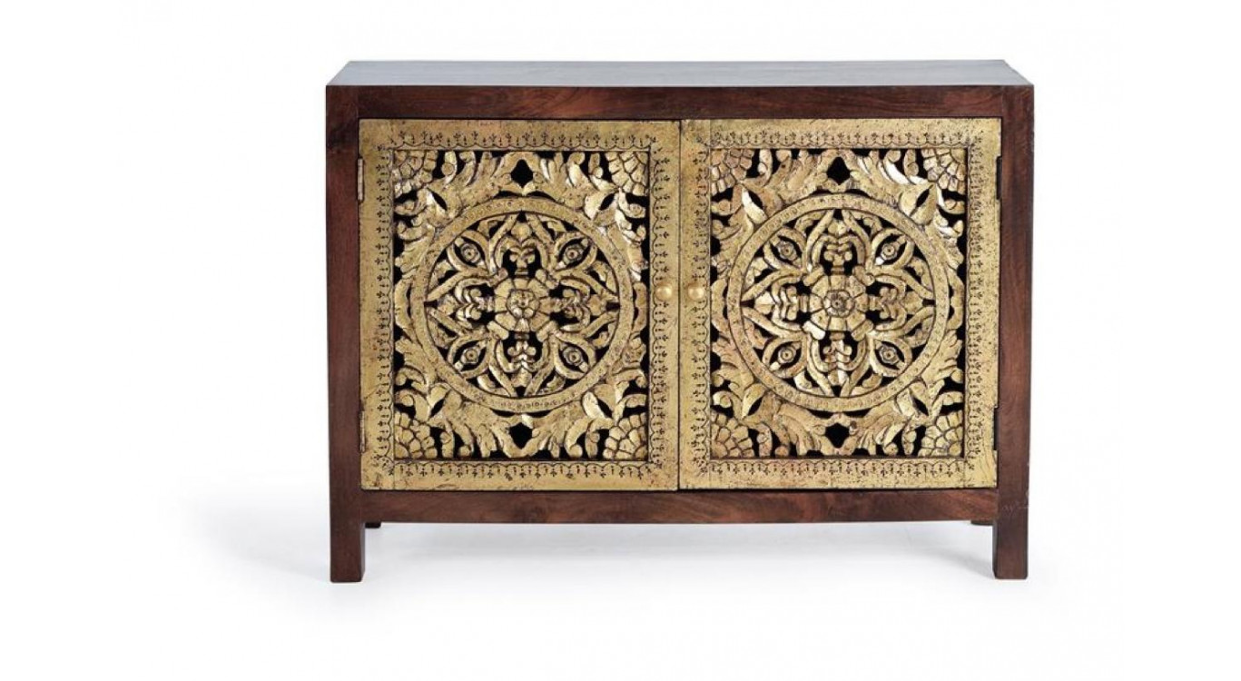 Anrichte Holz Braun 110x40x80cm