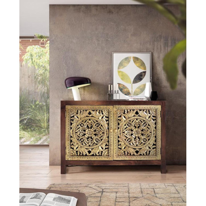 Anrichte Holz Braun 110x40x80cm