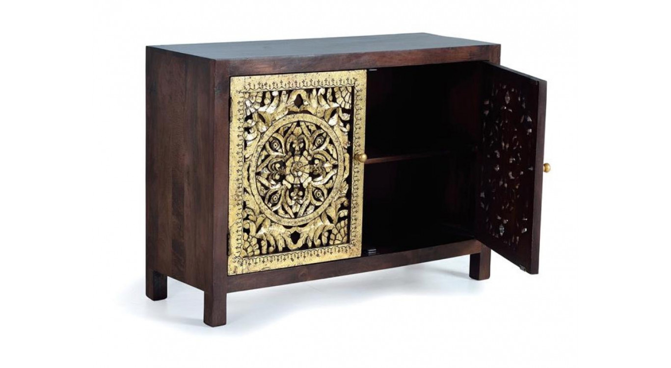 Anrichte Holz Braun 110x40x80cm