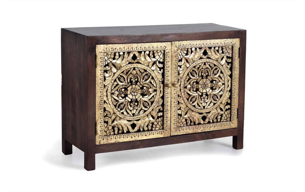 Anrichte Holz Braun 110x40x80cm