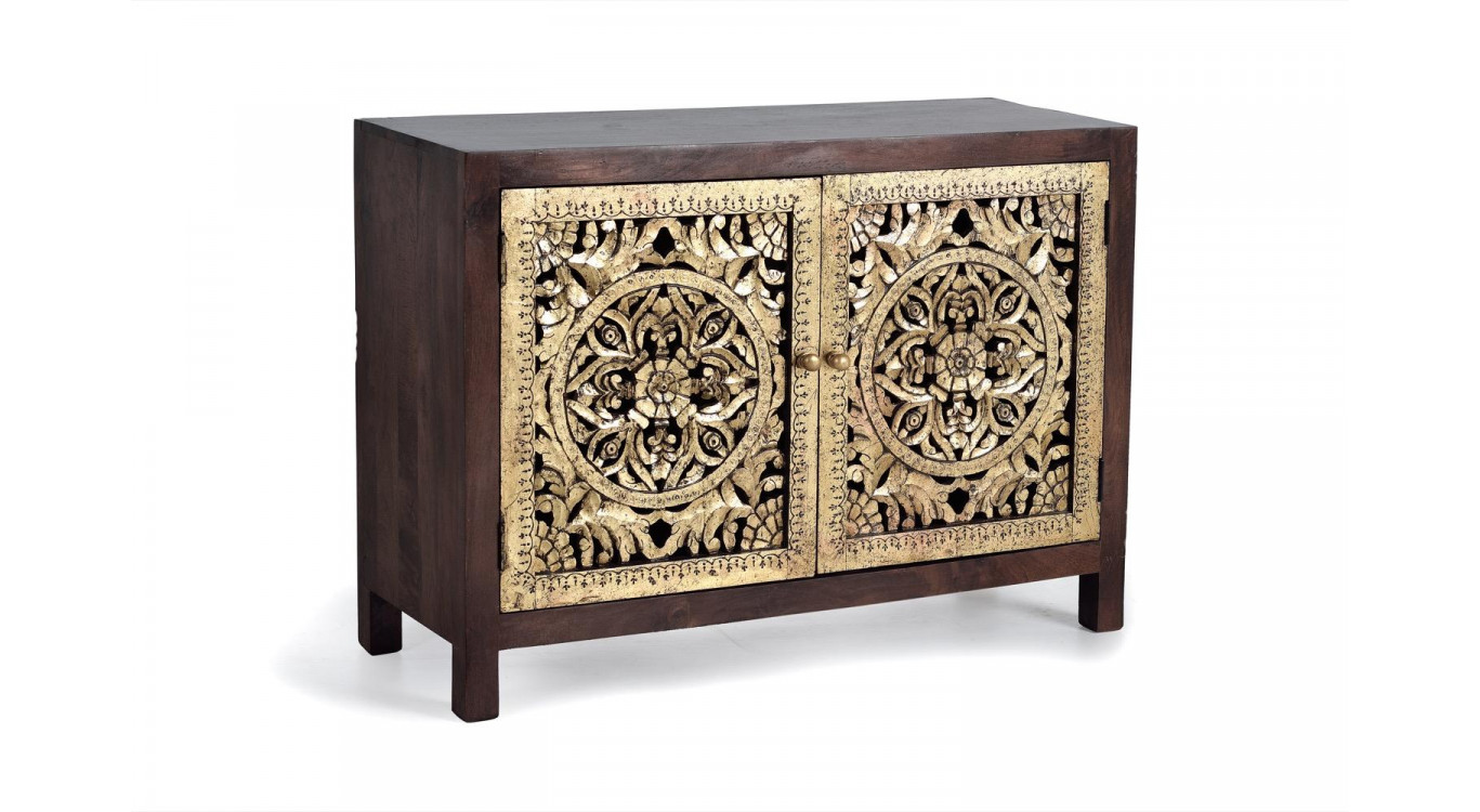 Anrichte Holz Braun 110x40x80cm