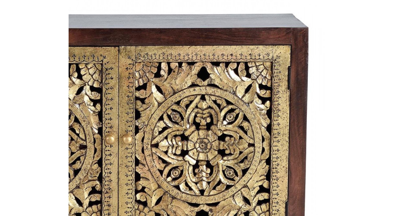 Anrichte Holz Braun 110x40x80cm