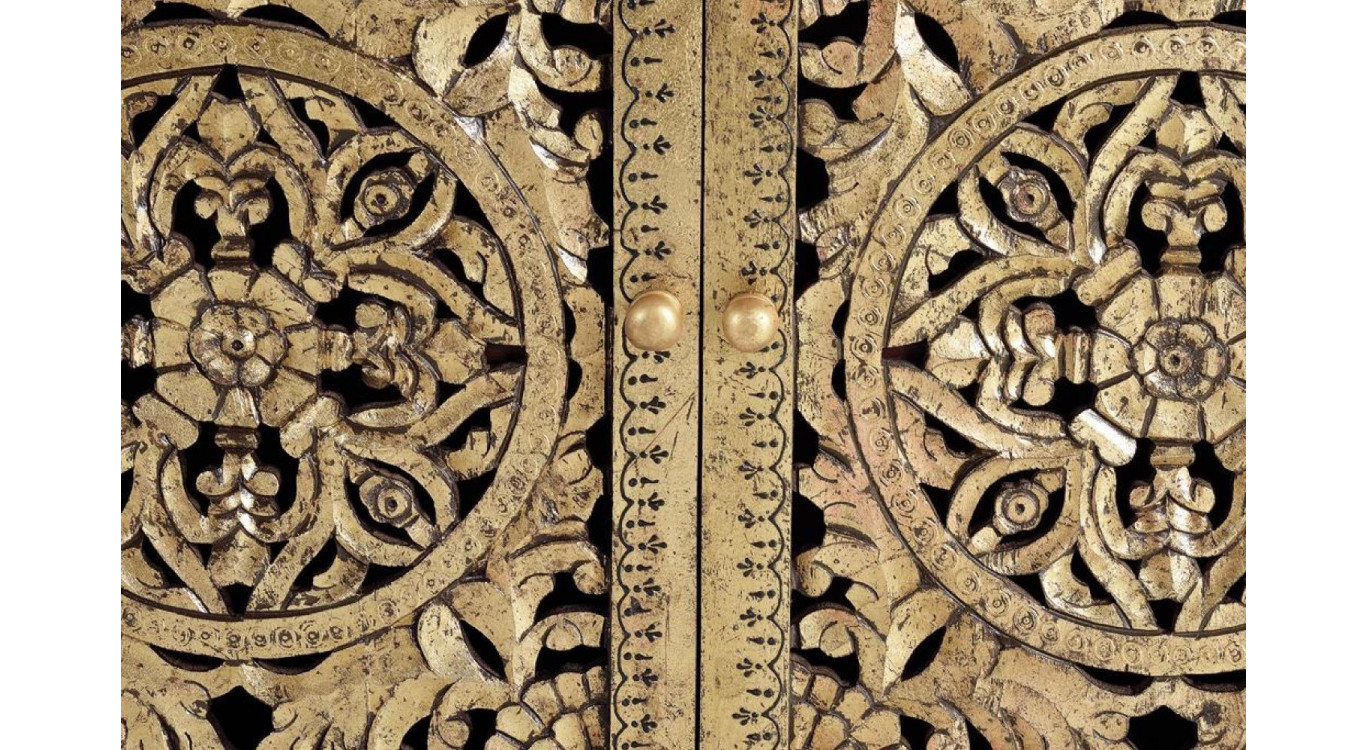 Anrichte Holz Braun 110x40x80cm