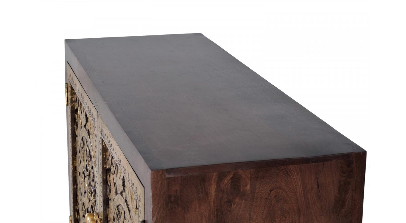 Anrichte Holz Braun 110x40x80cm
