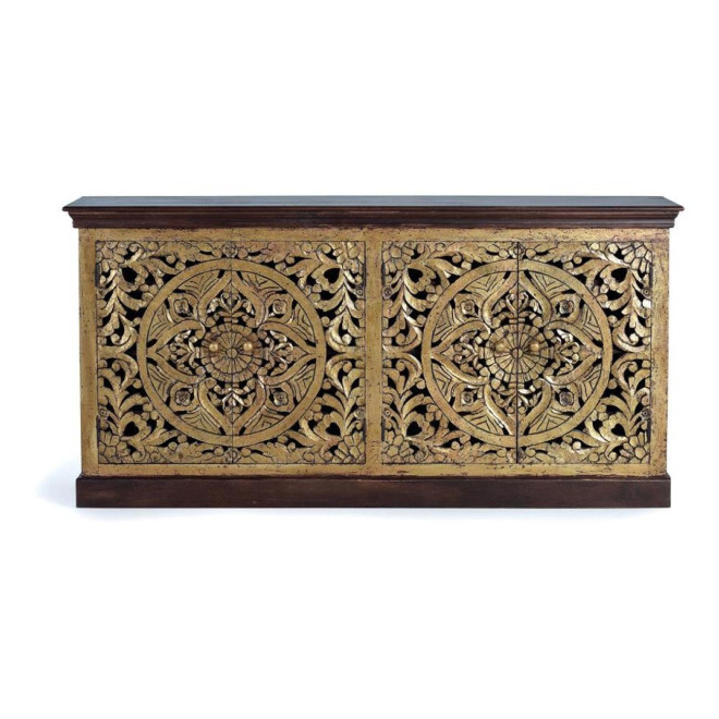 Truhe Holz Braun 180x40x90cm