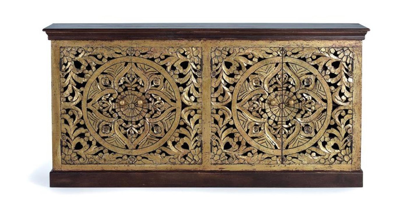 Truhe Holz Braun 180x40x90cm