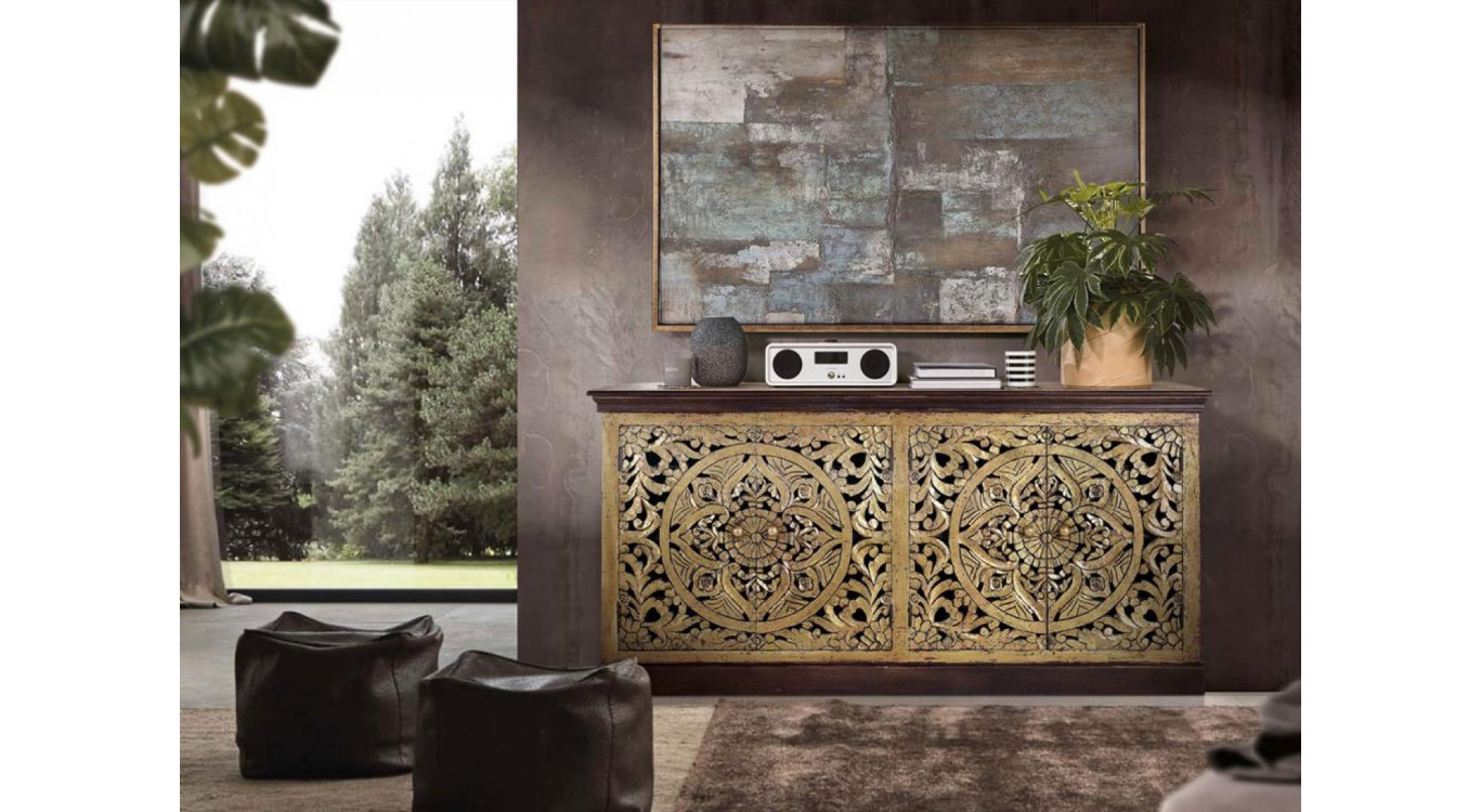 Truhe Holz Braun 180x40x90cm