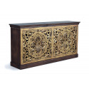 Truhe Holz Braun 180x40x90cm