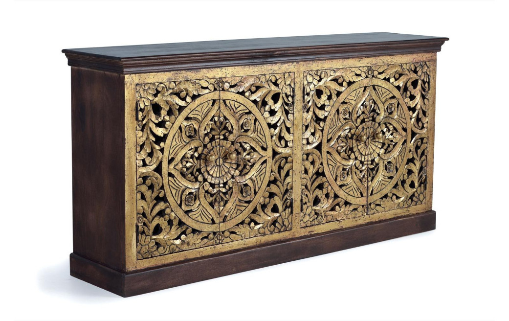 Truhe Holz Braun 180x40x90cm