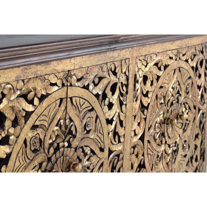 Truhe Holz Braun 180x40x90cm