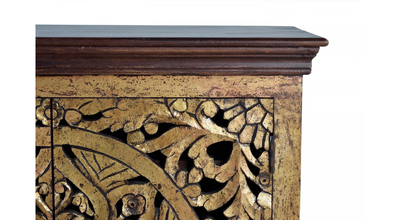 Truhe Holz Braun 180x40x90cm