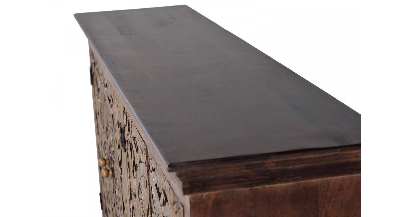 Truhe Holz Braun 180x40x90cm