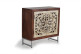 Anrichte Holz, Eisen Braun 80x35x80cm