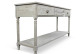Console Drapier 4 cassetti in legno cerato bianco 183x50x87cm
