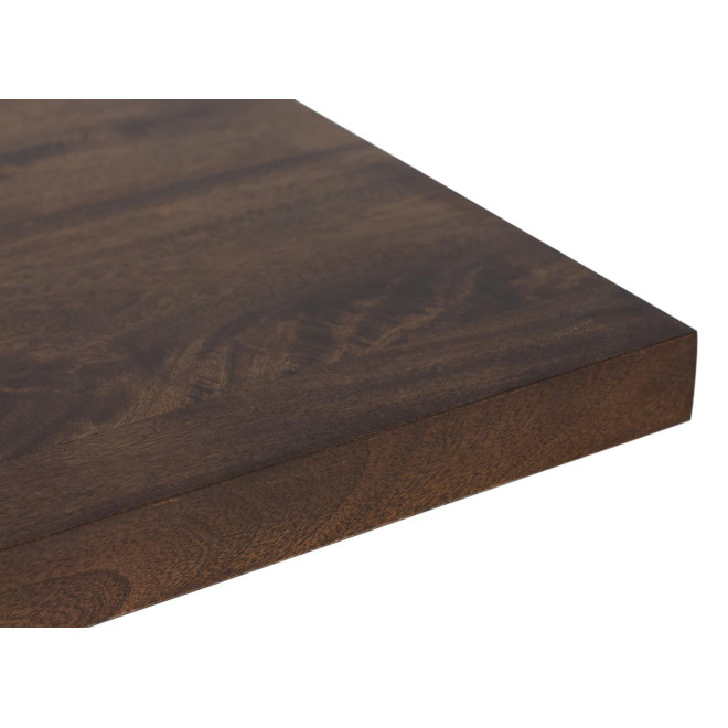 Table à Manger Bois et Fer Marron 170x90x76cm