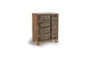 Nachttisch mit 4 Schubladen Holz Braun 45x30x60cm