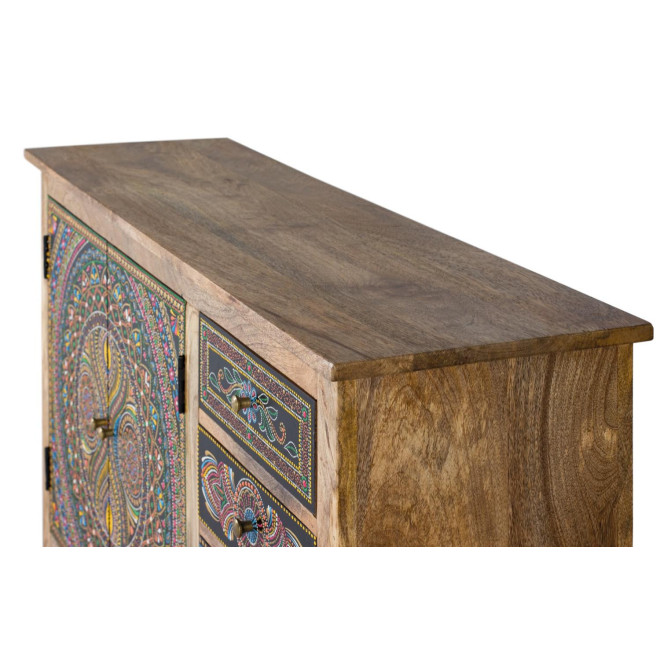 Anrichte mit 4 Schubladen Holz Braun 107x35x73cm