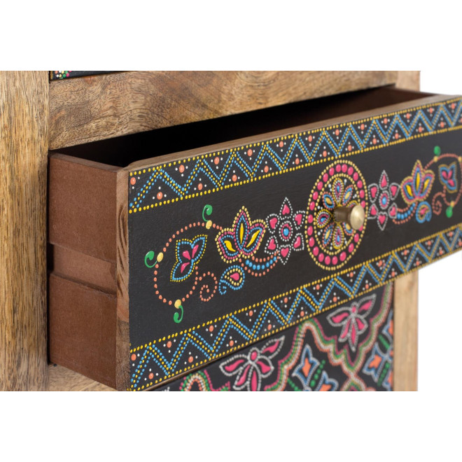 Anrichte mit 4 Schubladen Holz Braun 88x35x79cm