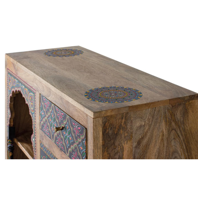 Anrichte mit 4 Schubladen Holz Braun 88x35x79cm