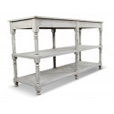 Console Drapier in legno cerato bianco 162x54x87cm
