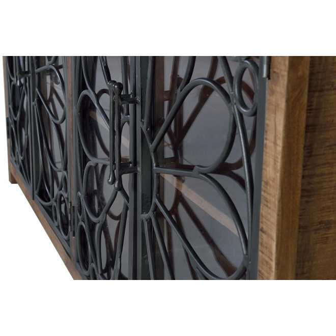 Bahut Bois, Fer Marron 190x40x95cm